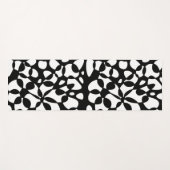 Cellen Abstraction Black White Yogamat (Voorkant (horizontaal))