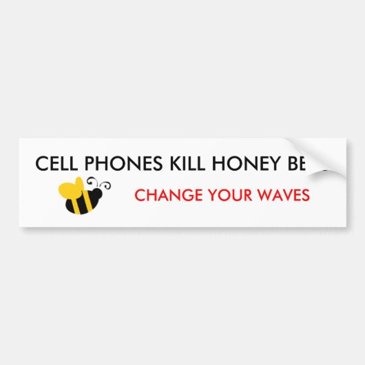 CELLEN DODEN HONOIEN BEES... BUMPERSTICKER (Voorkant)