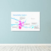 Cellen Gen Transcriptiefactoren Diagram Canvas Afdruk (Insitu (Houten vloer))