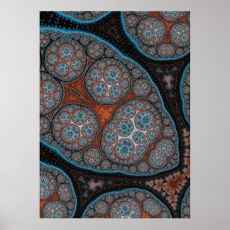 Cellen_oranje Poster