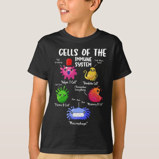 cellen van de biologie van de immuunsystemen - wet t-shirt (Voorkant)