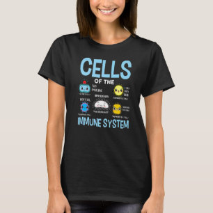 Cellen van het immuunsysteem Science voor een biol T-shirt