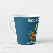 Cellets Funny I Heart Love Science Biology Latte Mok (Linkerhoek)