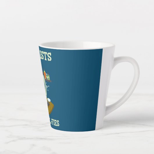 Cellets Funny I Heart Love Science Biology Latte Mok (Rechts)