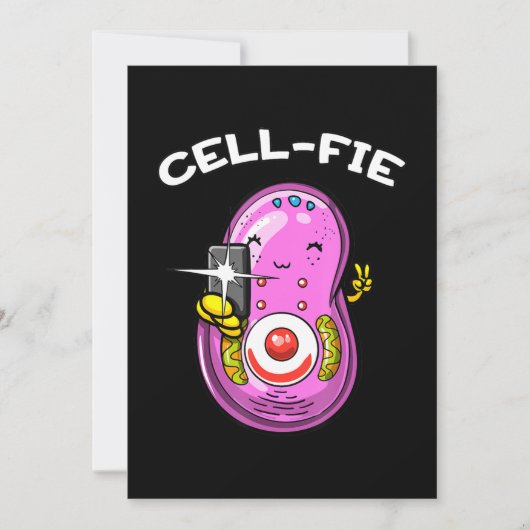 CellFie Biology Science Teacher Student Funny Jok Feestdagenkaart (Voorkant)