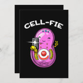 CellFie Biology Science Teacher Student Funny Jok Feestdagenkaart (Voorkant / Achterkant)