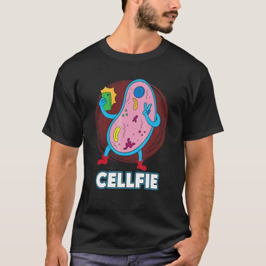 Cellfie Cel Selfie Bacteriën Bioloog T-shirt (Voorkant)