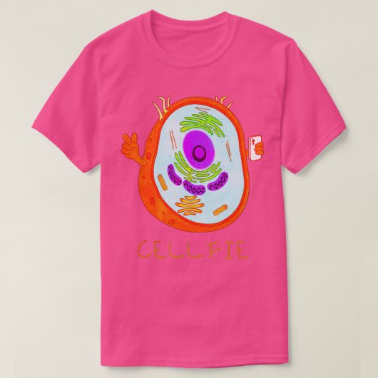Cellfie Cell Selfie Science Costume Funny Halwee T-shirt (Design voorkant)