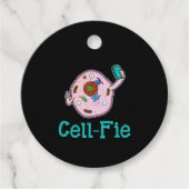 CellFie Funny Biology Science Teacher Pun Gift Bedankjes Labels (Voorkant)