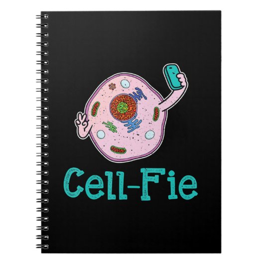 CellFie Funny Biology Science Teacher Pun Gift Notitieboek (Voorkant)