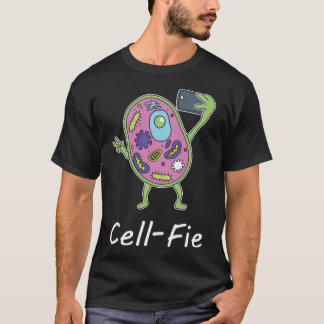 CellFie Funny Science Biology retro T-shirt