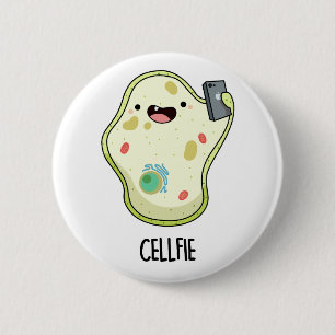 Cellfie Grappige Biologie Selfie Pun Ronde Button 5,7 Cm