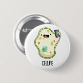 Cellfie Grappige Biologie Selfie Pun Ronde Button 5,7 Cm (Voorkant /achterkant)