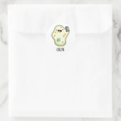 Cellfie Grappige Biologie Selfie Pun Ronde Sticker (Tas)