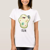 Cellfie Grappige Biologie Selfie Pun T-shirt (Voorkant)
