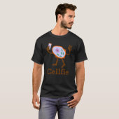 Cellfie Selfie Funny Biology Science Teacher Stud T-shirt (Voorkant volledig)