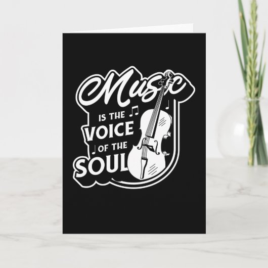 Cellin for Cello Musician String Instrument Gift Kaart (Voorkant)