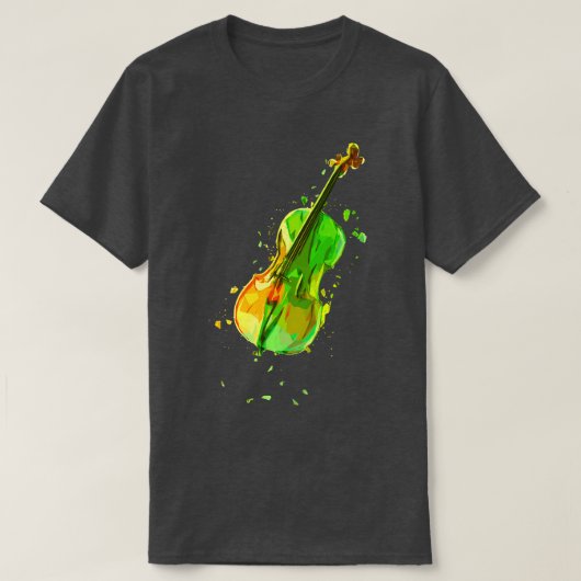Cellist Cadeau Idee Cello Speler Art 6 T-shirt (Design voorkant)