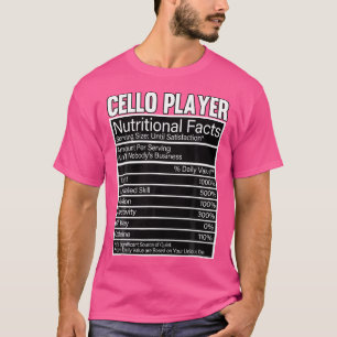Cellist Cello Speler Voedingsfeiten Klassiek O T-shirt