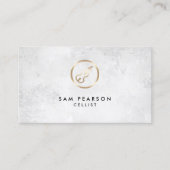 Cellist Gold Cello Icon Visitekaartje (Voorkant)