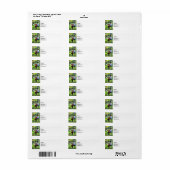 Cellist in de tuin etiket (Full Sheet)
