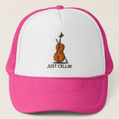 Cellist Just Cellin Fiddle Instrumentalist Son Trucker Pet (Voorkant)
