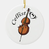 Cellist Keramisch Ornament (Voorkant)