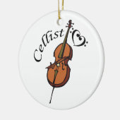 Cellist Keramisch Ornament (Links)