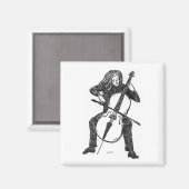 Cellist magneet (Voorkant / Achterkant)