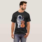 Cellist Muziek Cello Speler Astronaut T-shirt (Voorkant volledig)