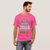 Cellist Playing Cello Christmas Classical Music Or T-shirt (Voorkant volledig)