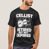 Cellist Retired Orchestra Violincello Cello T-shirt (Voorkant)