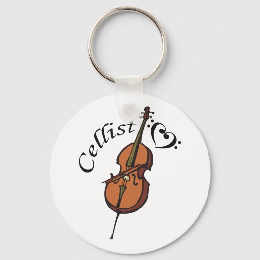 Cellist Sleutelhanger (Voorkant)