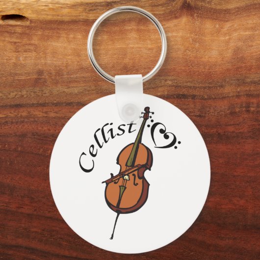 Cellist Sleutelhanger (Voorkant)