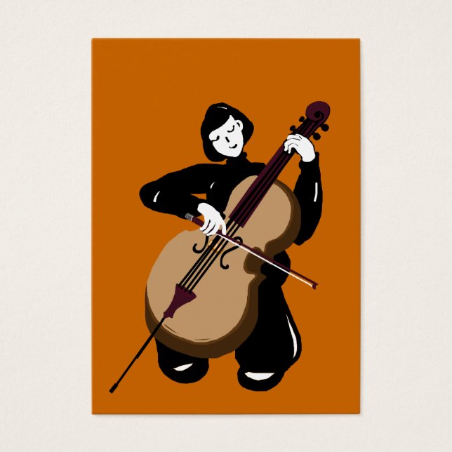cellist speelcello visitekaartjes (Voorkant)