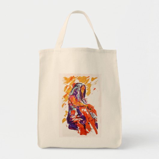Cellist Tote Bag (Voorkant)