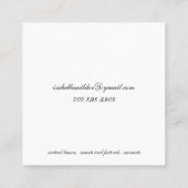 Cellist Vierkante Visitekaartje (Achterkant)