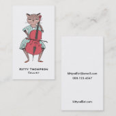 Cellist Visitekaartje - Cat play Cello (Voorkant / Achterkant)