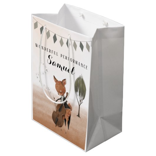 Cellist Wonderful Performance Cadeau Medium Cadeauzakje (Achterkant Gekanteld)