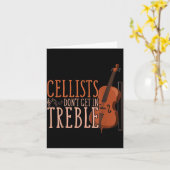 Cellists Don't Get In Trouble Funny Cello Kaart (Gele Bloem)