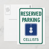 Cellists Parking Briefkaart (Voorkant / Achterkant)