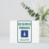 Cellists Parking Briefkaart (Staand voorkant)