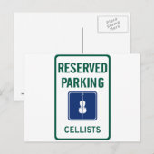 Cellists Parking Briefkaart (Voorkant / Achterkant)