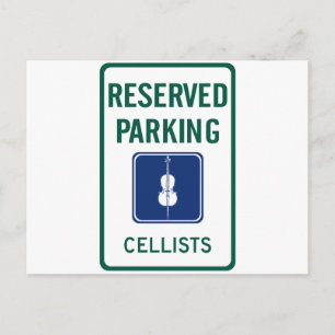 Cellists Parking Briefkaart