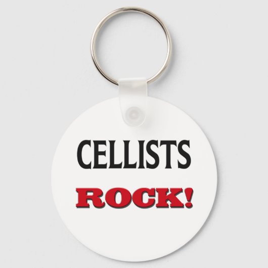 Cellists Rock Sleutelhanger (Voorkant)