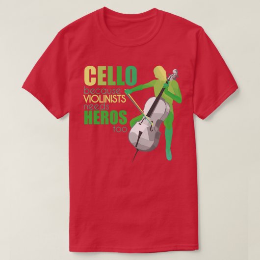 Cello 12 t-shirt (Design voorkant)