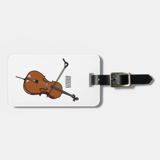 Cello-afbeelding cartoon bagagelabel (Voorkant horizontaal)
