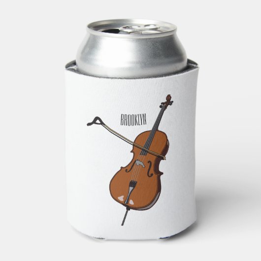 Cello-afbeelding cartoon blikjeskoeler (Blikje Voorkant)