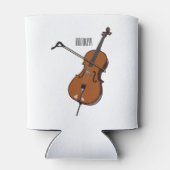 Cello-afbeelding cartoon blikjeskoeler (Achterkant)