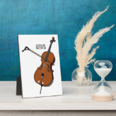Cello-afbeelding cartoon fotoplaat (Zijkant)